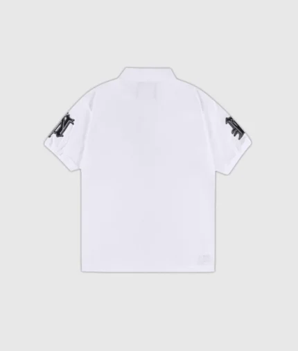 Unknown London Academy Polo T Shirt White (2)