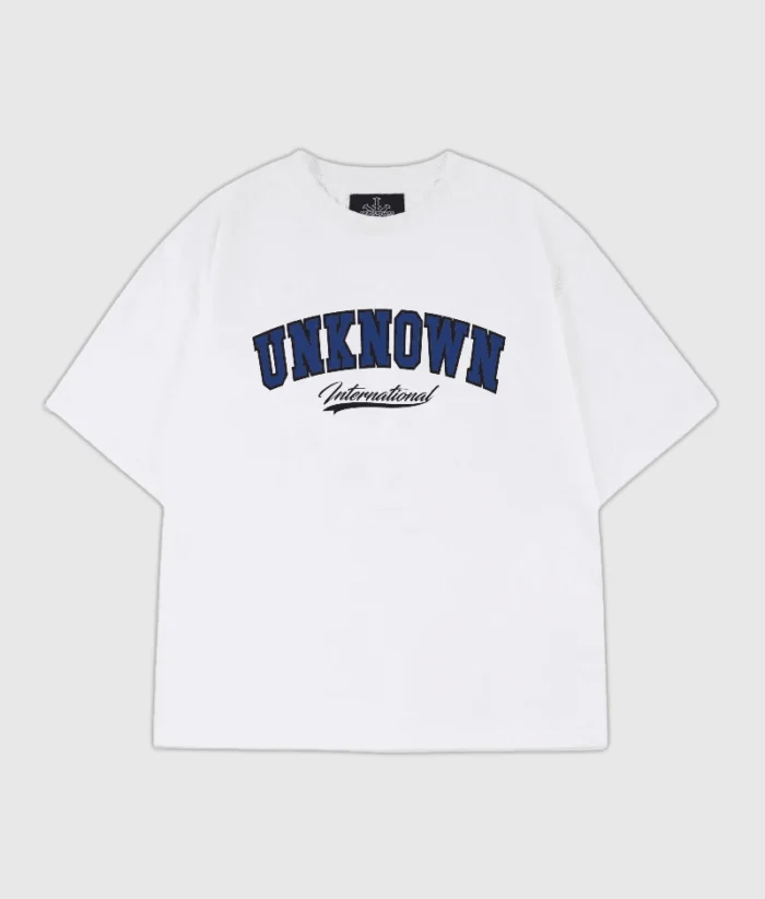 Unknown London College Logo T Shirt White (2)