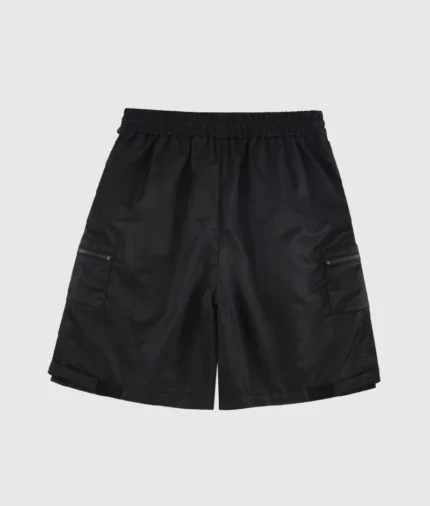 Unknown London Embroidered Nylon Shorts Black (1)
