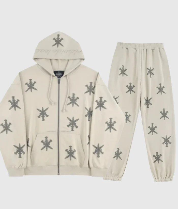 Unknown London Rhinestone Tracksuit Sand (3)