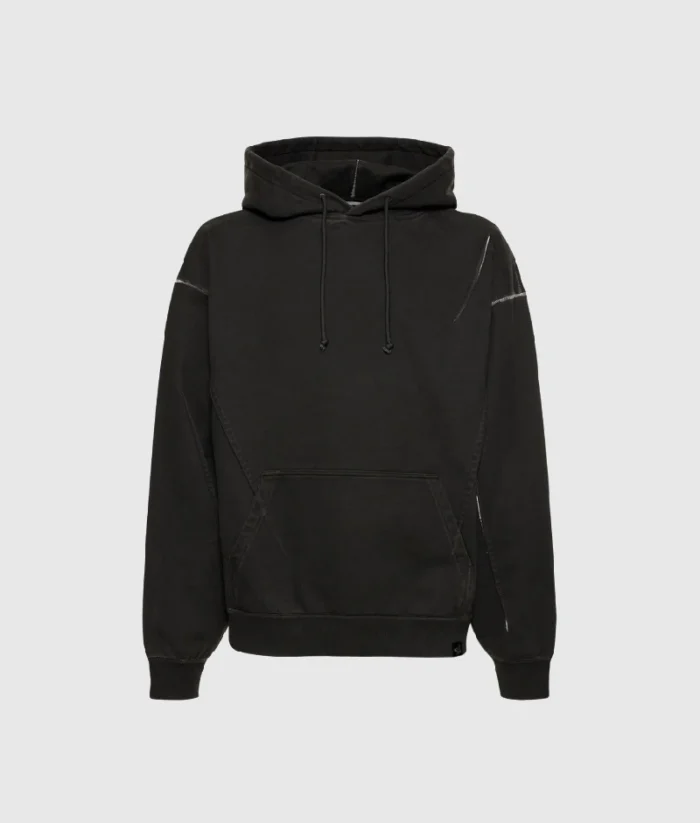 Unknown Universe Logo Cotton Blend Hoodie Black (3)