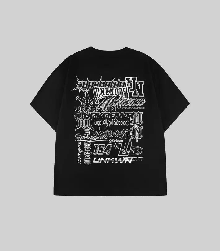 UNKNOWN LONDON Multi Logo T Shirt UNKNOWN LONDON Multi Logo T Shirt