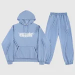 Unknown London Retro Logo Tracksuit Blue