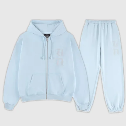 Unknown London Rhinestone Tracksuit Baby Blue