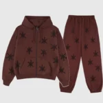 Unknown London Rhinestone Tracksuit Brown